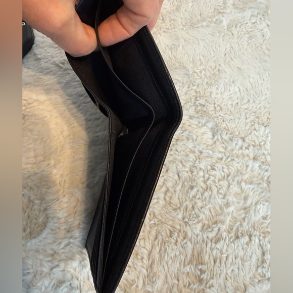 NWOT Polo Ralph Lauren black pebbled leather men’s classic billfold - Picture 4 of 8